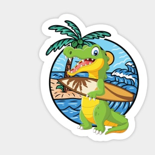 Croco Island Sticker